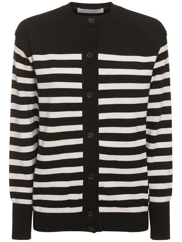 Cotton & Wool Buttoned Sweater - PHILOSOPHY DI LORENZO SERAFINI - Modalova