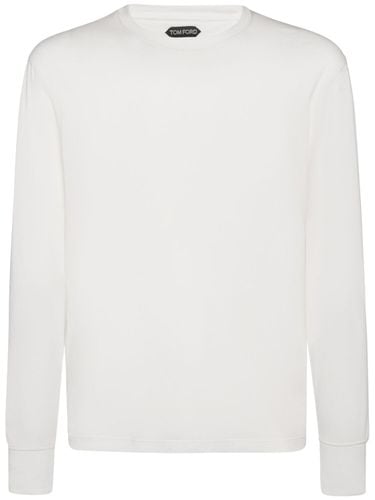 T-shirt In Lyocell E Cotone - TOM FORD - Modalova