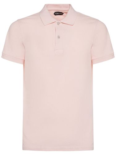 Tennis Cotton Piquet Polo - TOM FORD - Modalova