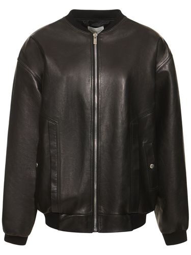 Leather Bomber Jacket - MAGDA BUTRYM - Modalova