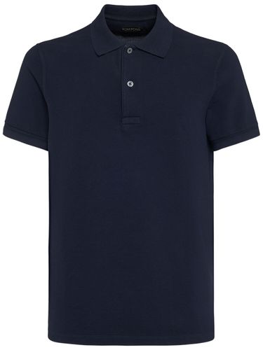 Tennis Cotton Piquet Polo - TOM FORD - Modalova