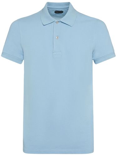 Tennis Cotton Piquet Polo - TOM FORD - Modalova