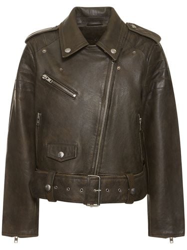 Icon Mc Leather Biker Jacket - STAND STUDIO - Modalova