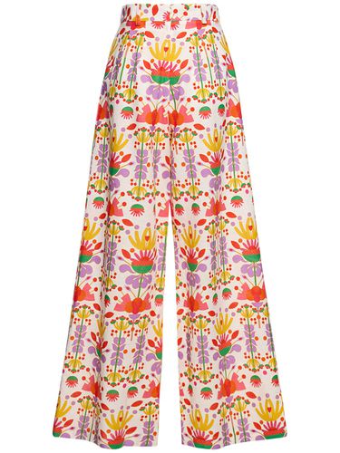 Melia Printed Cotton & Linen Pants - BORGO DE NOR - Modalova