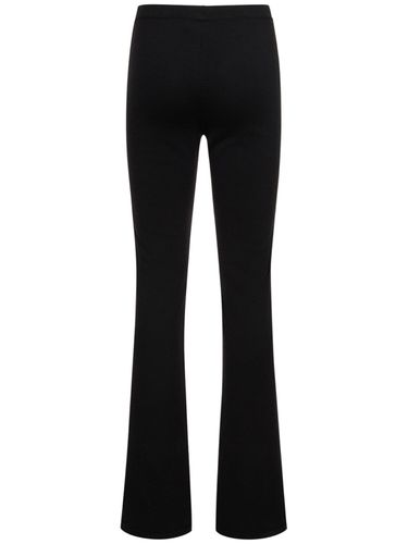 Wool Blend Knit Straight Pants - MAGDA BUTRYM - Modalova