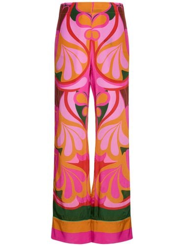 Havana Printed Viscose Crepe Pants - BORGO DE NOR - Modalova