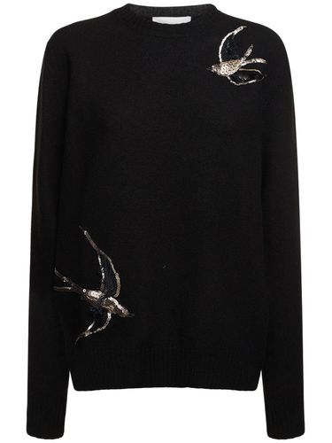 Boiled Wool Embroidered Sweater - JIL SANDER - Modalova