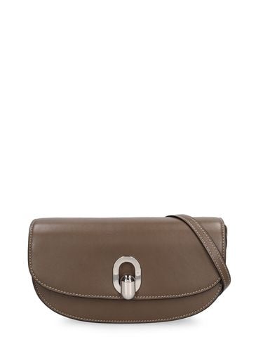 The Tondo Crescent Leather Shoulder Bag - SAVETTE - Modalova