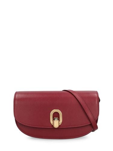 The Tondo Crescent Leather Shoulder Bag - SAVETTE - Modalova