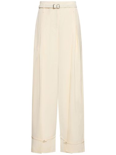 Viscose & Silk High Waist Pants - JIL SANDER - Modalova