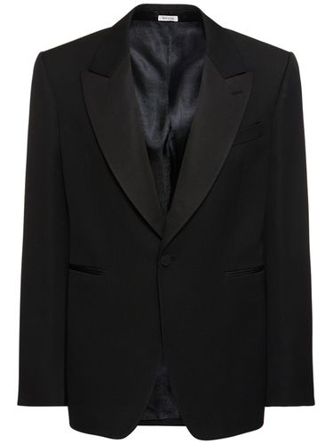 Wool Single Breasted Jacket - ALEXANDER MCQUEEN - Modalova