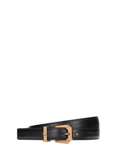 Mm Leather Belt - VERSACE - Modalova