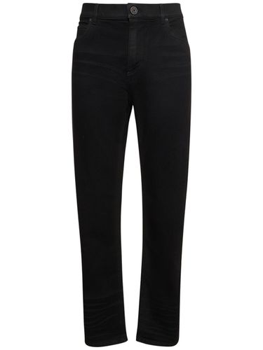 Pantalones De Denim De Algodón - BALMAIN - Modalova