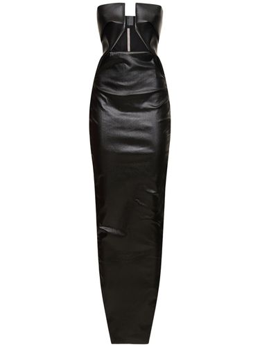 Prong Coated Denim Strapless Maxi Dress - RICK OWENS - Modalova