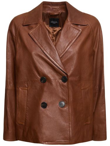 Oria Double Breast Leather Jacket - WEEKEND MAX MARA - Modalova