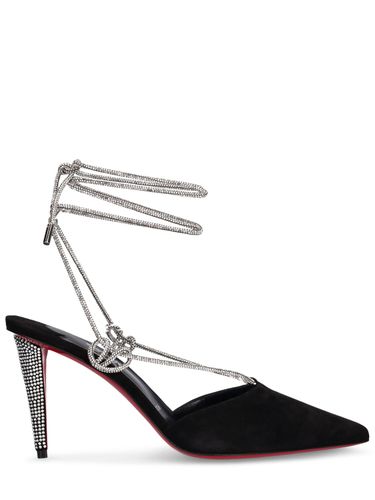 Mm Astrid Suede & Crystal Heels - CHRISTIAN LOUBOUTIN - Modalova