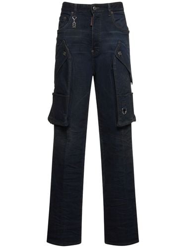 Eros Wide Denim Cargo Jeans - DSQUARED2 - Modalova