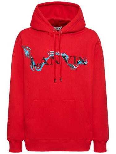 Chinese New Year Oversized Cotton Hoodie - LANVIN - Modalova