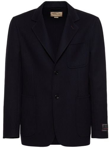 Palma Wool Blend Formal Blazer - GUCCI - Modalova