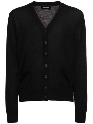 Monogram Wool Cardigan - DSQUARED2 - Modalova