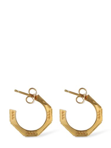 Greca Logo Earrings - VERSACE - Modalova