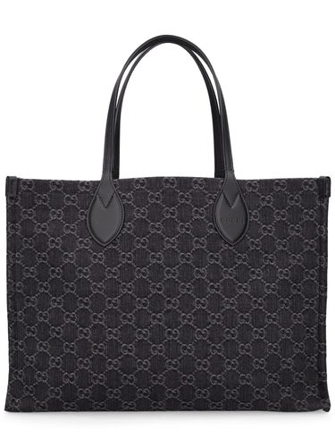 Large Ophidia Gg Denim Tote Bag - GUCCI - Modalova