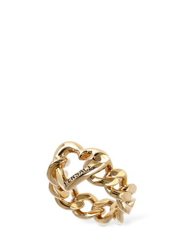 Logo Band Ring - VERSACE - Modalova