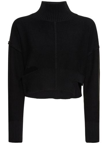 Distressed Cotton & Wool Sweater - MM6 MAISON MARGIELA - Modalova