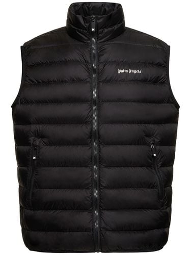 Classic Logo Nylon Puffer Vest - PALM ANGELS - Modalova