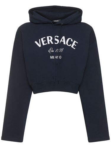 Logo Jersey Sweatshirt - VERSACE - Modalova