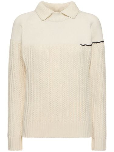 Collar Detail Wool Sweater - VICTORIA BECKHAM - Modalova