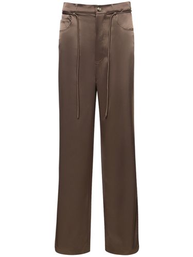 Sato Satin Drawstring Pants - NANUSHKA - Modalova