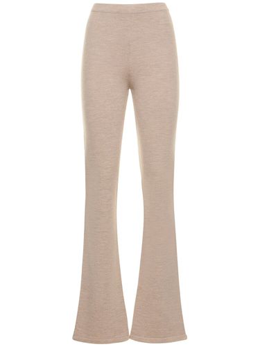 Wool Blend Knit Straight Pants - MAGDA BUTRYM - Modalova