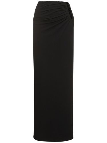 Draped Jersey Cut Out Long Skirt - MAGDA BUTRYM - Modalova