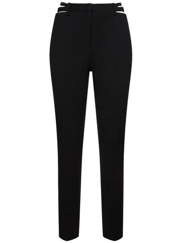 Tailored Stretch Wool Straight Pants - DION LEE - Modalova