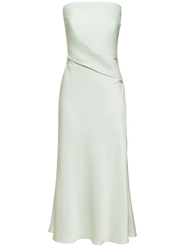 Strapless Satin Crepe Midi Dress - ROLAND MOURET - Modalova