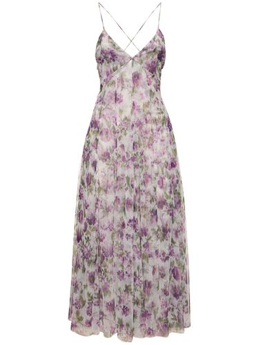 Printed Tulle Mini Dress - PHILOSOPHY DI LORENZO SERAFINI - Modalova