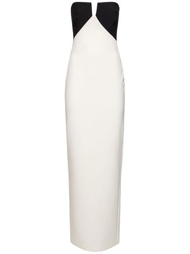 Strapless Crepe Long Dress - ROLAND MOURET - Modalova