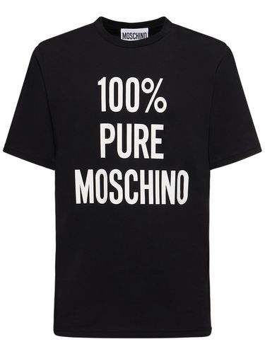 Pure Moschino Cotton T-shirt - MOSCHINO - Modalova