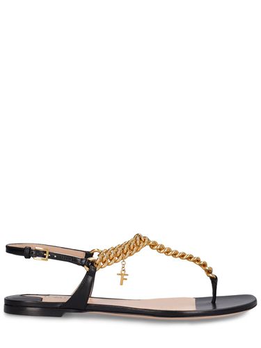 Mm Hohe Sandalen Aus Leder „zenith“ - TOM FORD - Modalova