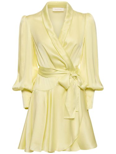 Silk Mini Wrap Dress - ZIMMERMANN - Modalova