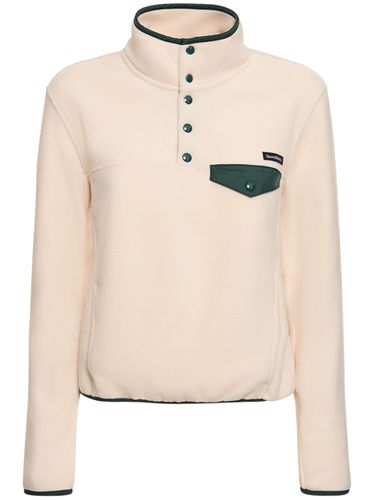 Buttoned Polar Fleece Sweatshirt - SPORTY & RICH - Modalova