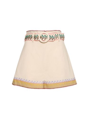 Baumwollshorts Mit Stickerei „august“ - ZIMMERMANN - Modalova