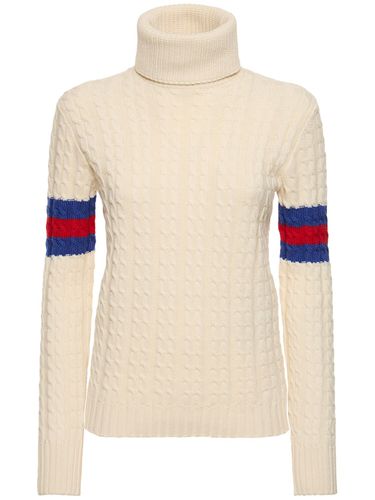 Maglia In Lana E Cashmere A Trecce - GUCCI - Modalova