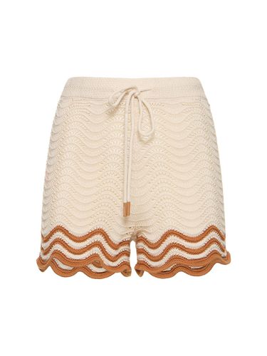 Shorts Junie In Maglia Di Cotone Texturizzata - ZIMMERMANN - Modalova