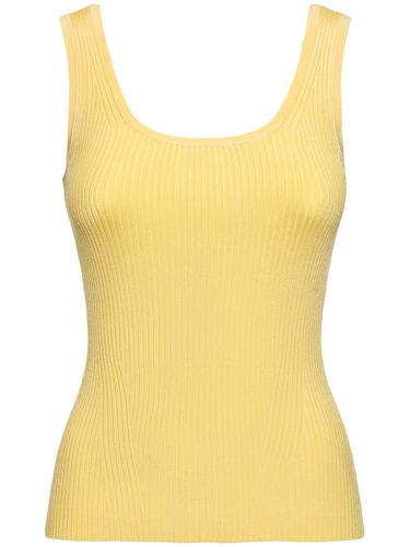 Scoop Neck Jersey Tank Top - ZIMMERMANN - Modalova