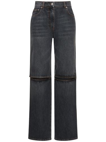 Bootcut-jeans Aus Denim Mit Ausgeschnittenem Knie - JW ANDERSON - Modalova