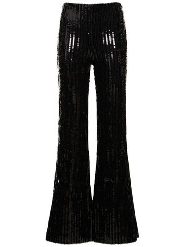 Flara Sequined Flared Pants - ROTATE - Modalova