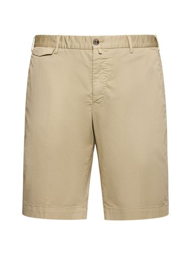 Stretch Cotton Bermuda Shorts - PT TORINO - Modalova