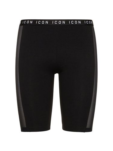 Icon Jersey & Mesh Cycling Shorts - DSQUARED2 - Modalova